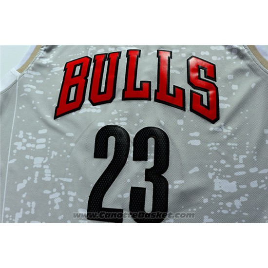 Maglia Luci Della Citta Chicago Bulls Michael Jordan #23 Grigio